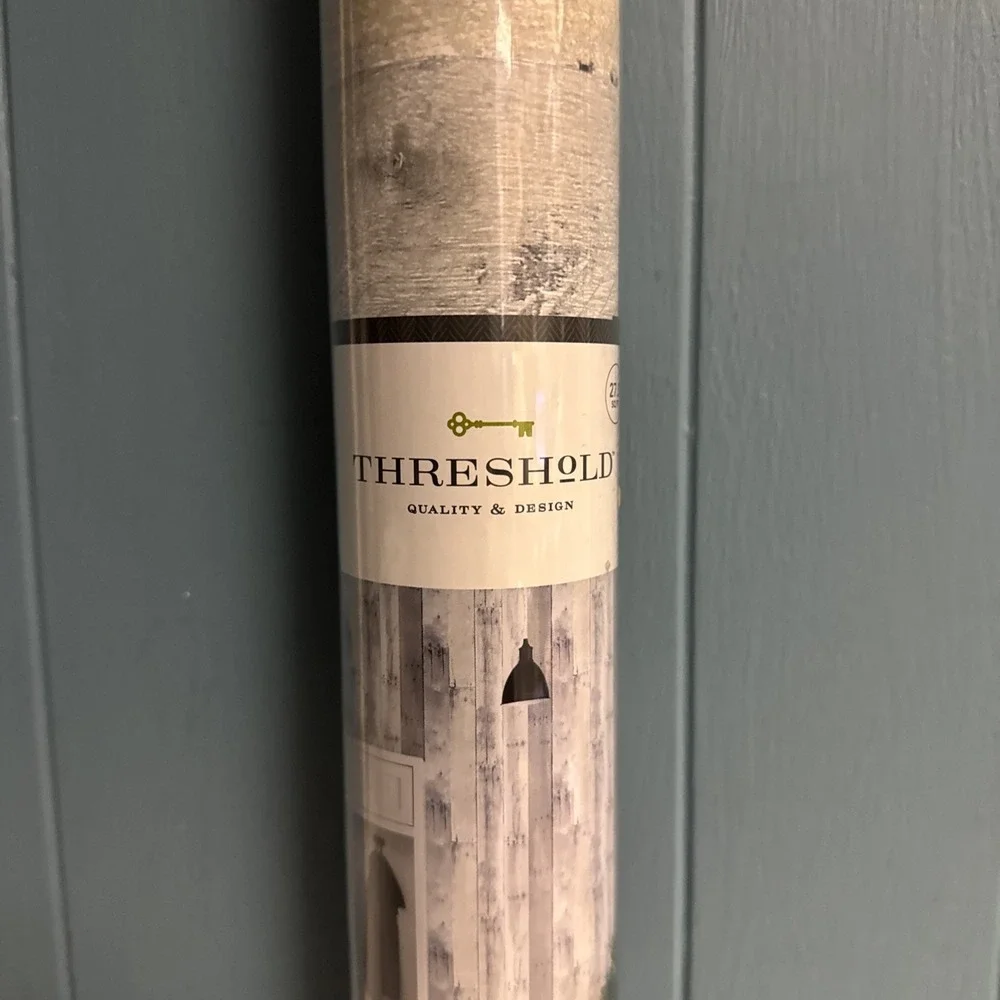 Reclaimed Wood Peel & Stick Wallpaper Gray - Threshold Made In USA 27.5 Coverage